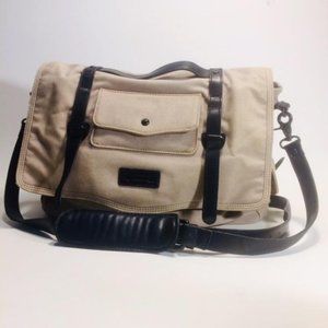 Ben Minkoff Canvas Leather  Crossbody Messenger